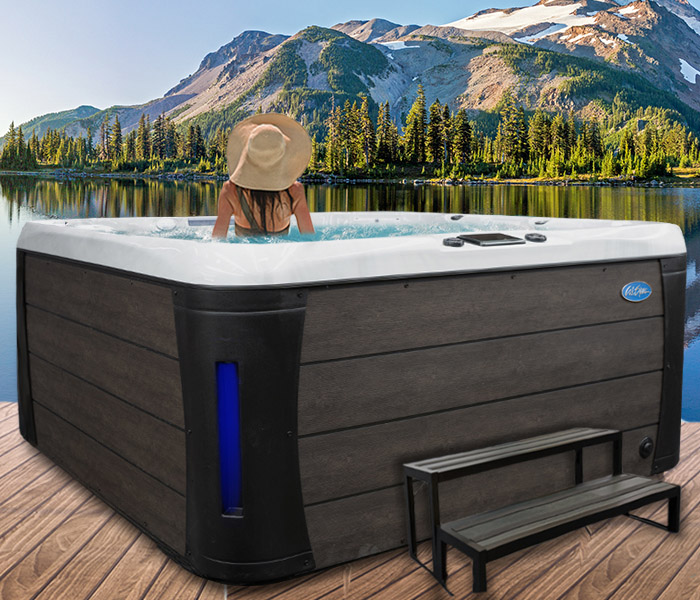 Calspas hot tub being used in a family setting - hot tubs spas for sale Fresno